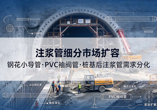 若尔盖注浆管细分市场扩容，隧道钢花小导管、PVC 袖阀管、桩基后注浆管需求分化